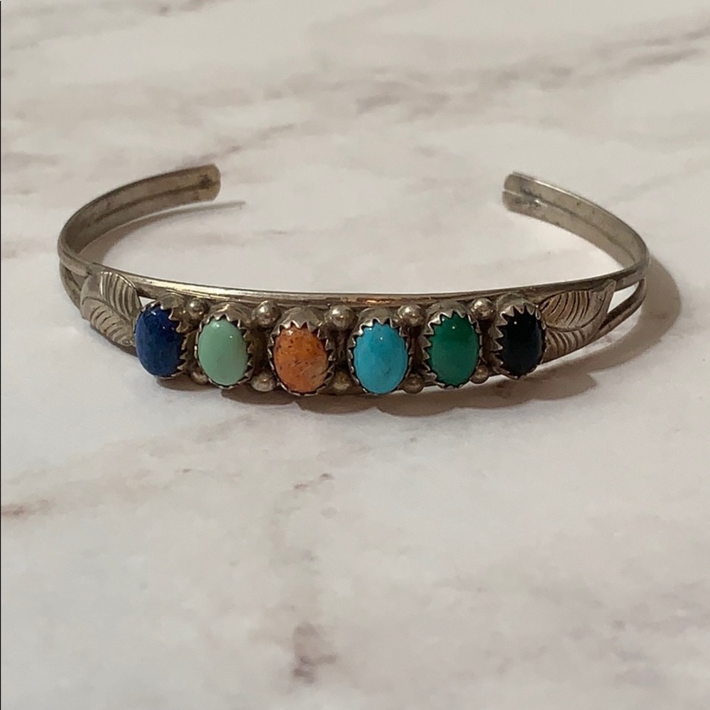 Vintage Navajo Sterling Turquoise Bracelet